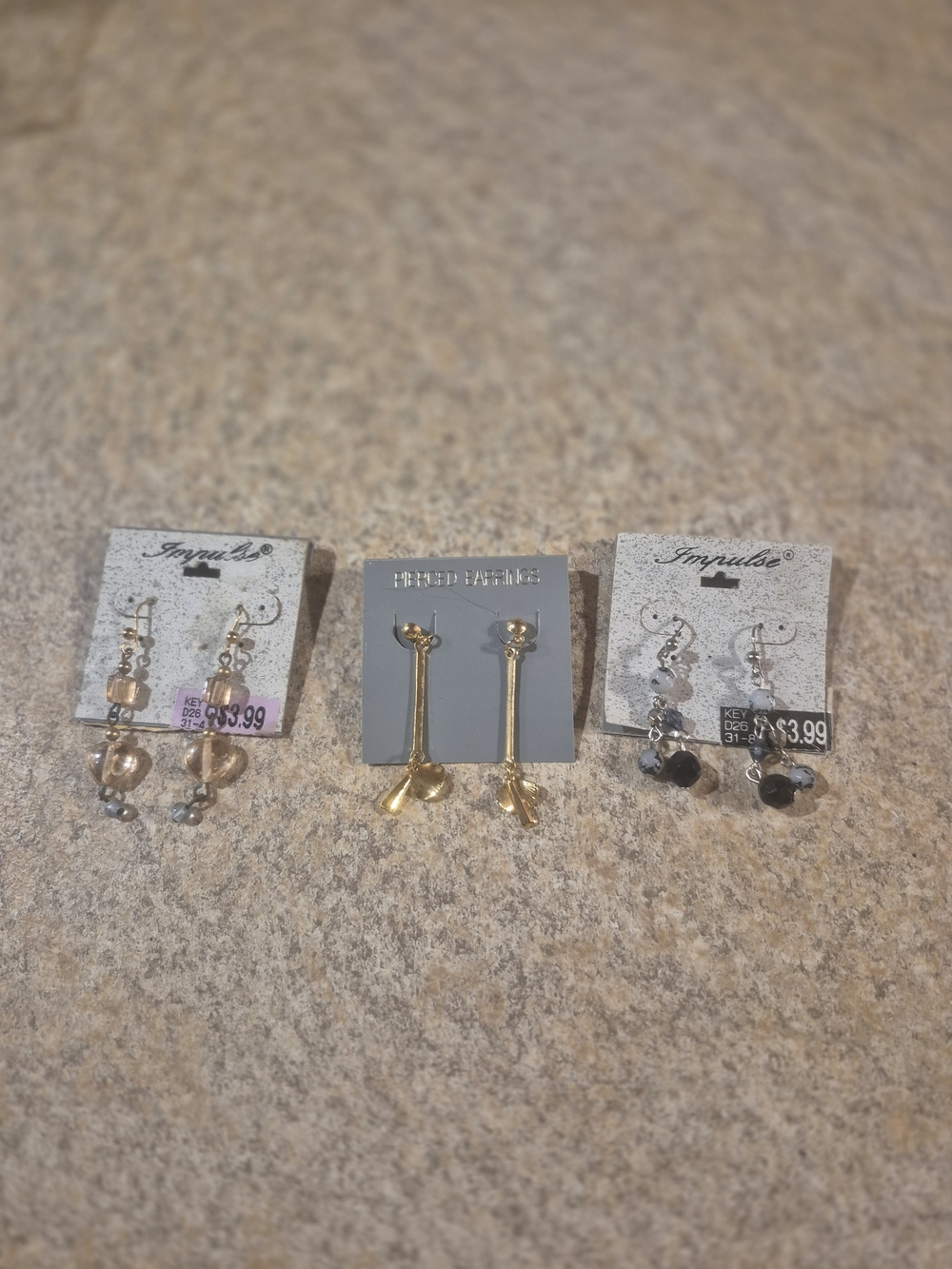Set Of 3 Brand New Earrings Fashion Jewelry